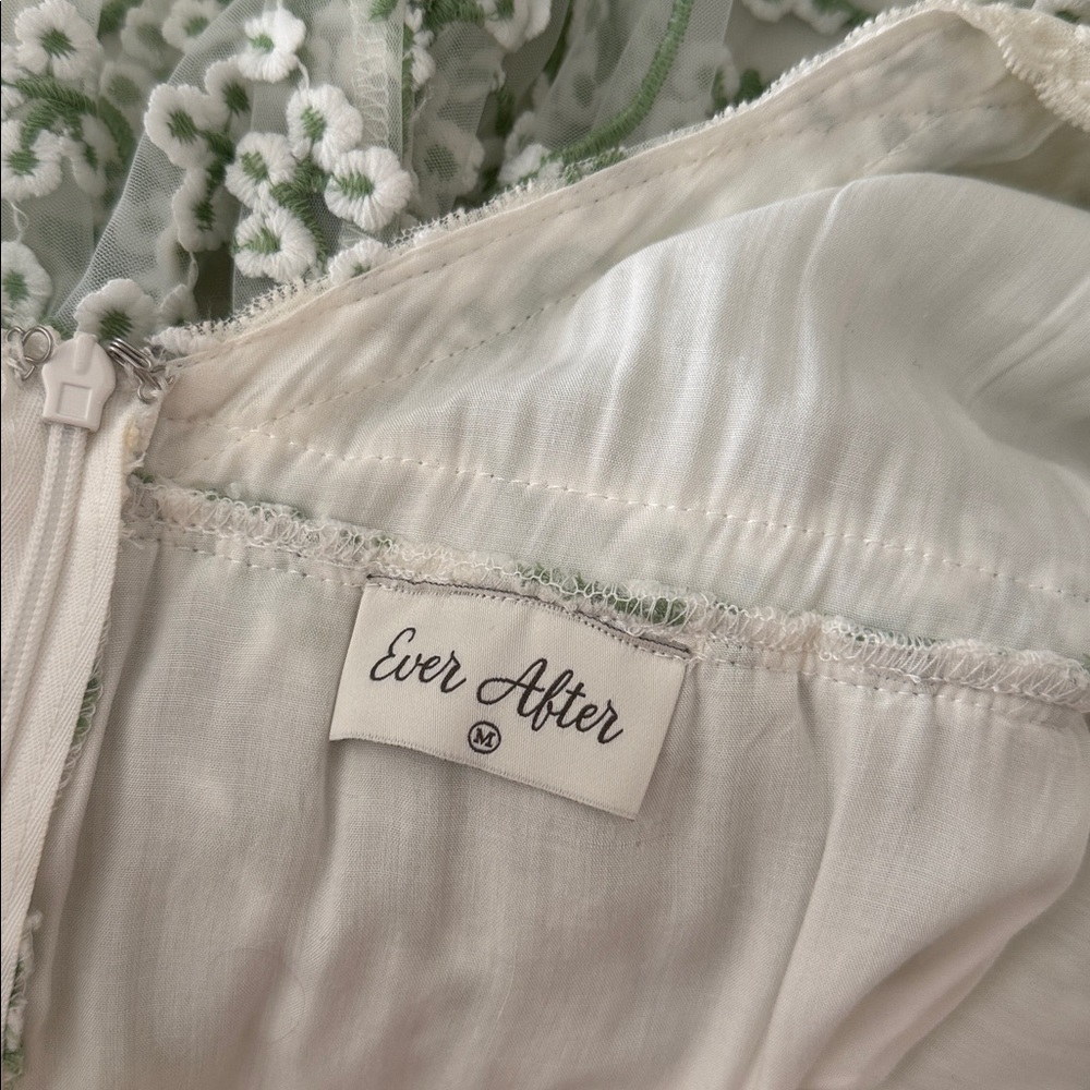 Red Dress x Ever After Heavenly Sights Ivory Floral Print Maxi Dress-M - Picture 2 of 9